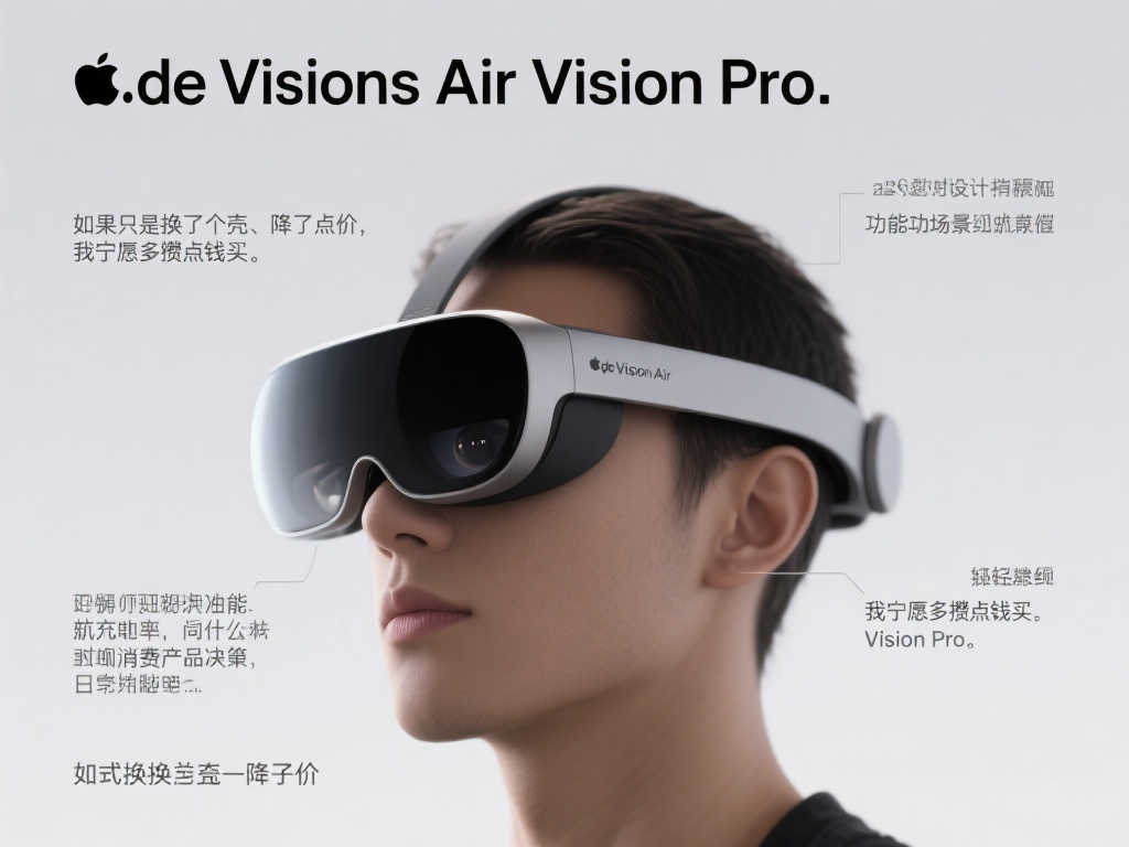Apple Vision Air疑似电源线泄露，价格或成决定因素